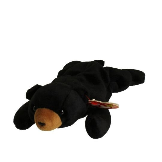 BLACKIE the Bear Ty Beanie Baby Retired Beanbag Plush - New with Tags Vintage 1990s