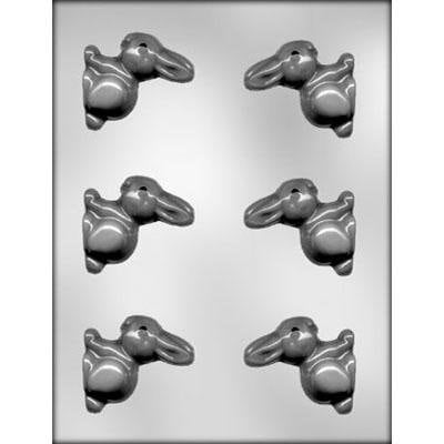 Bunny 2 3D Chocolate Candy Mold -- Soap Craft Supply-Easter