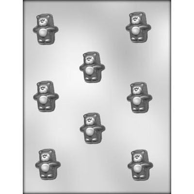 Puffy Bear Chocolate Candy Mold -- Soap Craft Supply-
