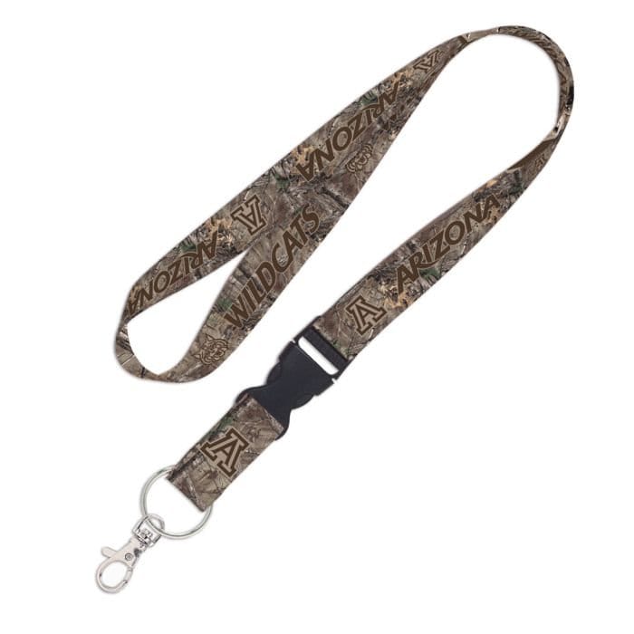Wincraft ARIZONA WILDCATS Camo Lanyard W/Detachable Buckle - University of Arizona Alumni Keychain Key Holder Craft Supply