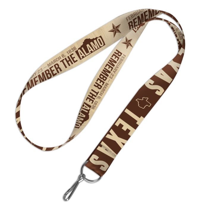 Wincraft TEXAS THE ALAMO Landmark Lanyard - San Antonio Remember the Alamo Keychain Key Holder Craft Supply