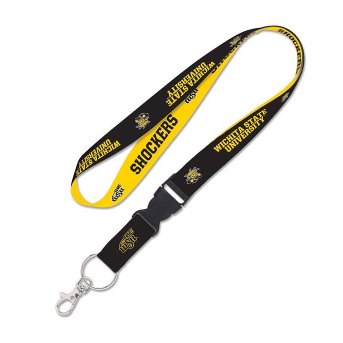 Wincraft WICHITA STATE SHOCKERS Lanyard W/Detachable Buckle - Wichita State University Alumni Keychain Key Holder Craft Supply