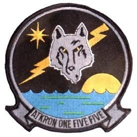 US NAVY Attack Squadron 155 Silver Foxes VA-155 Embroidered Patch Applique - Usn United States Military Craft Supply