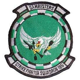 US NAVY Hornet Strike Fighter Squadron VFA-195 Embroidered Patch Applique - Usn United States Military Craft Supply