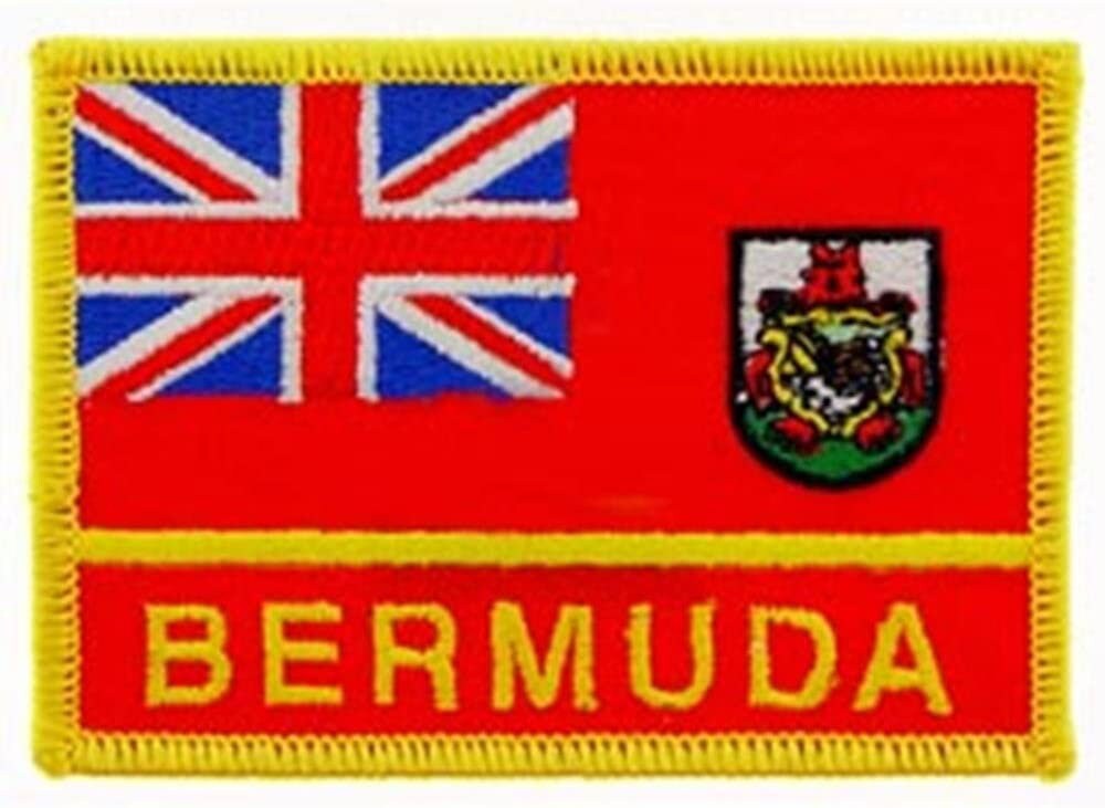 BERMUDA Flag Embroidered Patch Applique flag of the British Overseas Territory of Bermuda Craft Supply