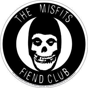 MISFITS Fiend Club Skull Sticker Decal - Rock Band Craft Supply