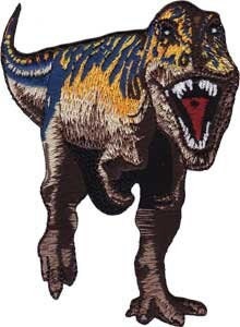 TYRANNOSAURUS REX Dinosaur Patch T- Rex Embroidered Patch Applique Craft Supply
