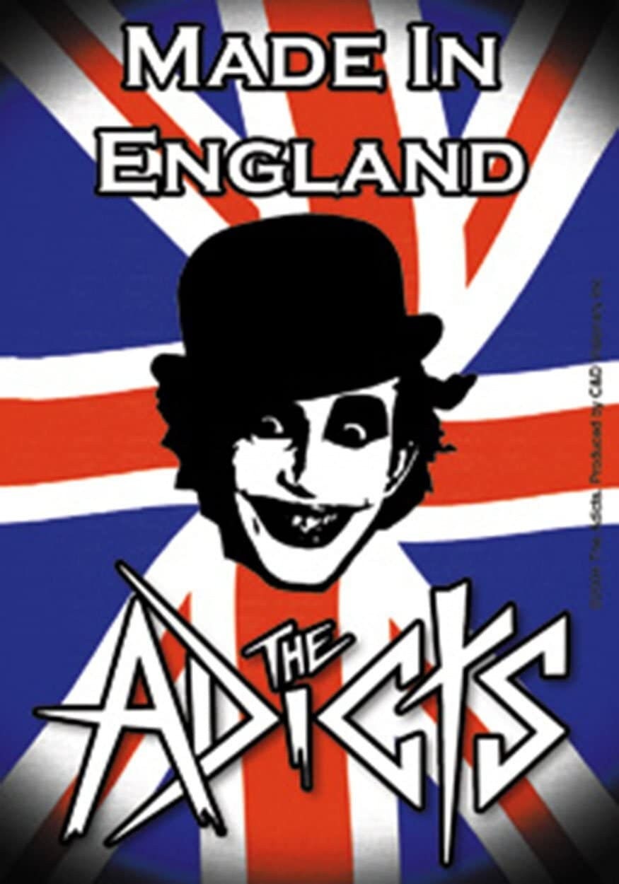 ADDICTS Union Jack Sticker Decal - British Punk Rock Band Vinyl Sticker Decal Craft Supply