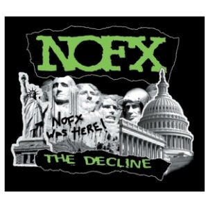 NOFX Decline Logo Sticker Decal - American Punk Rock Band Vinyl Decal Sticker Craft Supply