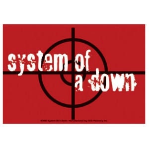 SYSTEM OF A DOWN Target Sticker Decal - Heavy Metal Band Vinyl Decal Sticker Craft Supply