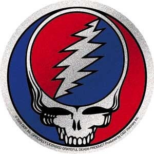 GRATEFUL DEAD Steal Your Face Glitter Sticker Decal - Rock Band Vinyl Decal Sticker Craft Supply
