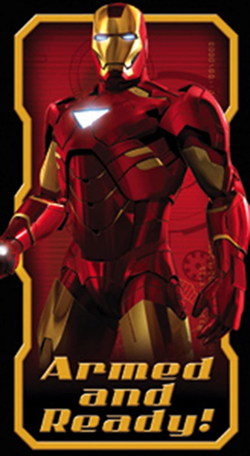 IRON MAN Armed and Ready! Sticker Decal - Marvel Comics Vinyl Decal Sticker Craft Supply