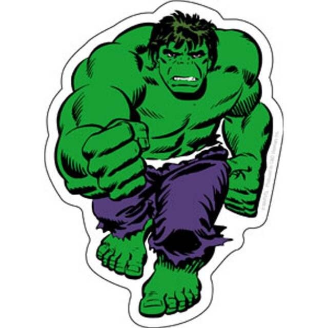 INCREDIBLE HULK Full Body Sticker Decal - Marvel Comics Retro Sticker Hulk Smash Craft Supply