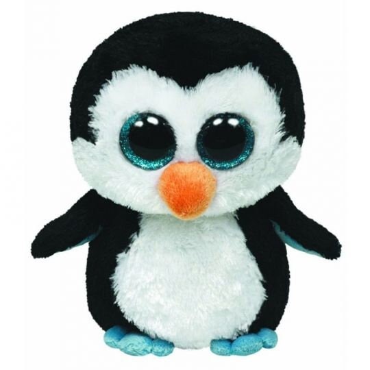 WADDLES the Penguin Beanie Boo Retired Beanbag Plush - New with Tags Vintage 1990s