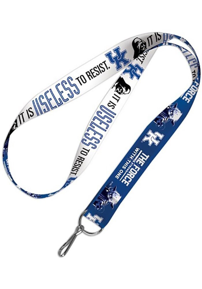 Wincraft UNIVERSITY OF KENTUCKY Star Wars Lanyard - Darth Vader Yoda Wildcats Alumni Keychain Key Holder Craft Supply