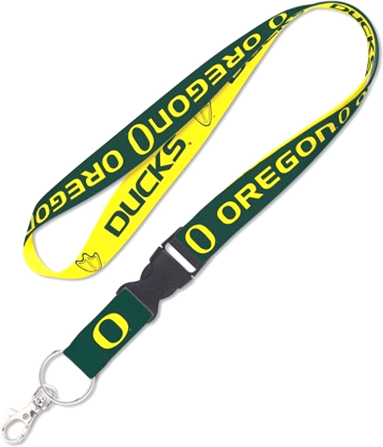 Officially Licensed OREGON DUCKS Lanyard W/Detachable Buckle - University of Oregon Alumni Keychain Key Holder Craft Supply
