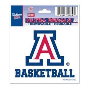 Wincraft ARIZONA BASKETBALL Multi-Use Color Decal - University of Arizona Wildcats Vinyl Decal Sticker for Car or Truck Window Craft Supply