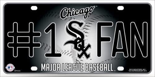 CHICAGO WHITE SOX Fan Metal License Plate Sign Novelty Vanity Craft Supply