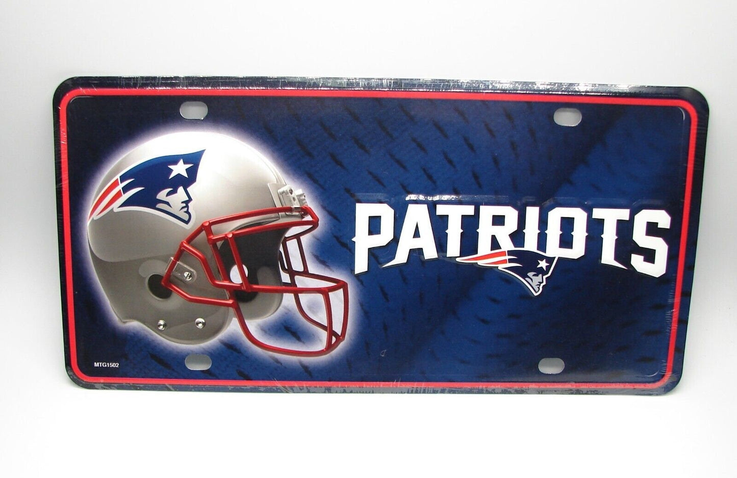 NEW ENGLAND PATRIOTS Metal License Plate Sign Novelty Vanity Craft Supply