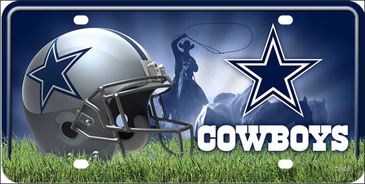 DALLAS COWBOYS Metal License Plate Sign Novelty Vanity Craft Supply