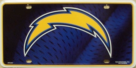 SAN DIEGO CHARGERS Metal License Plate Sign Novelty Vanity Craft Supply