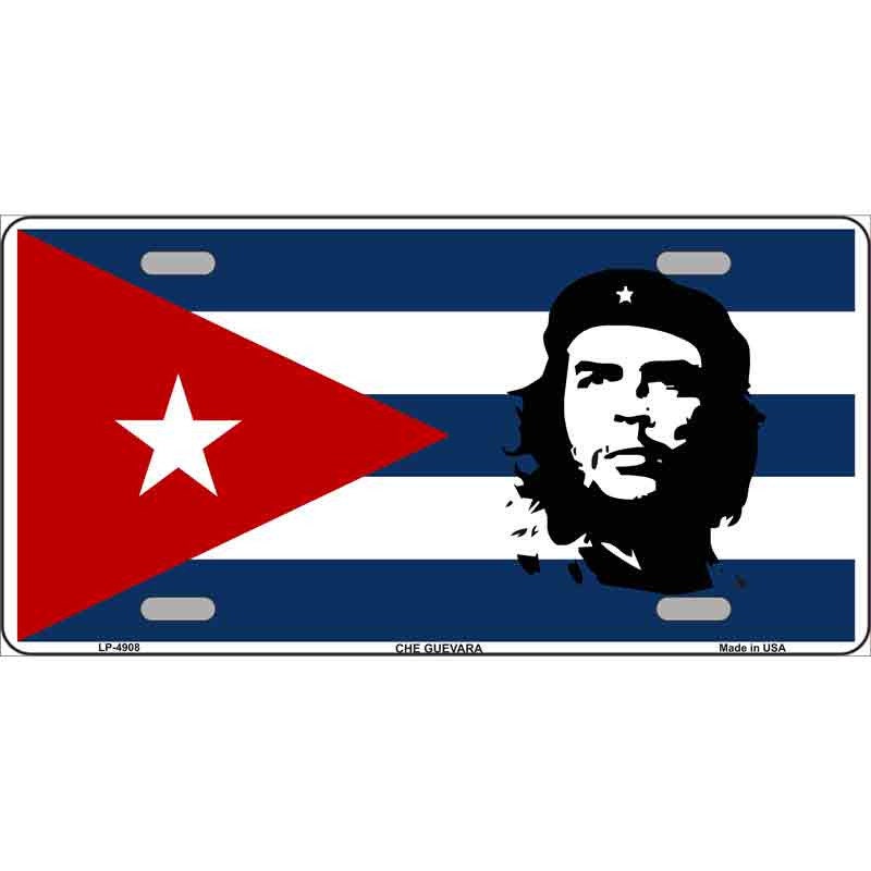 CHE GUEVARA FLAG Metal License Plate Sign Novelty Vanity Craft Supply