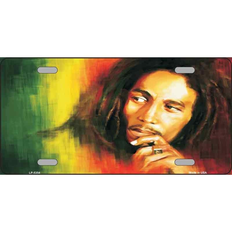 BOB MARLEY Jamaica Metal License Plate Sign Novelty Vanity Craft Supply
