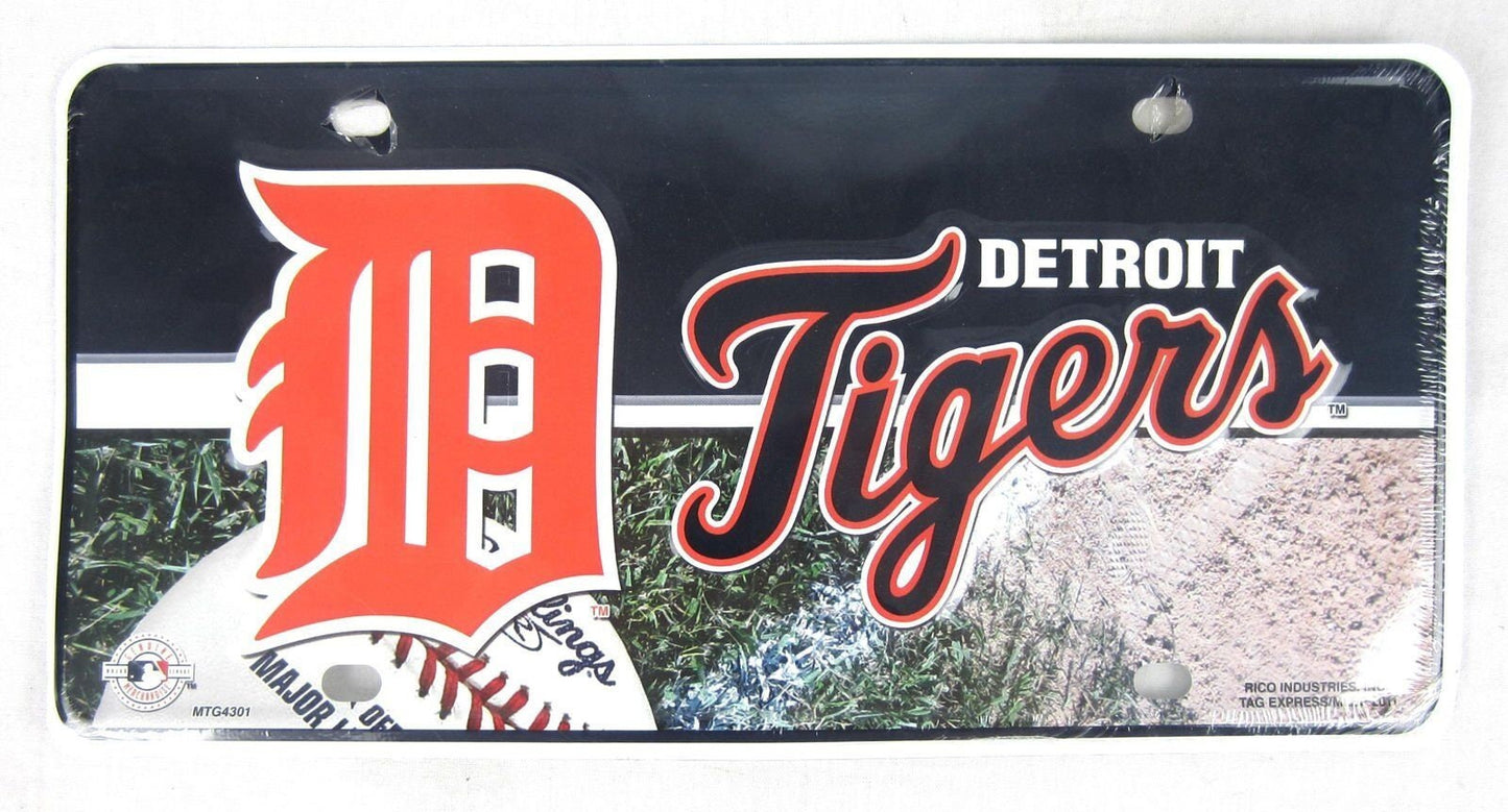DETROIT TIGERS Metal License Plate Sign Novelty Vanity Craft Supply