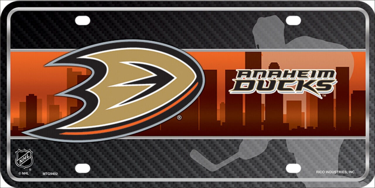 ANAHEIM DUCKS Metal License Plate Sign Novelty Vanity Craft Supply