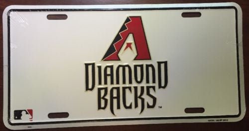 ARIZONA DIAMONDBACKS Metal License Plate Sign Novelty Vanity Craft Supply