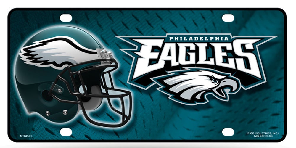 PHILADELPHIA EAGLES Metal License Plate Sign Novelty Vanity Craft Supply