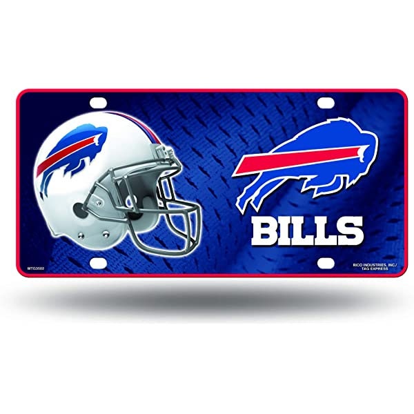 BUFALO BILLS Metal License Plate Sign Novelty Vanity Craft Supply