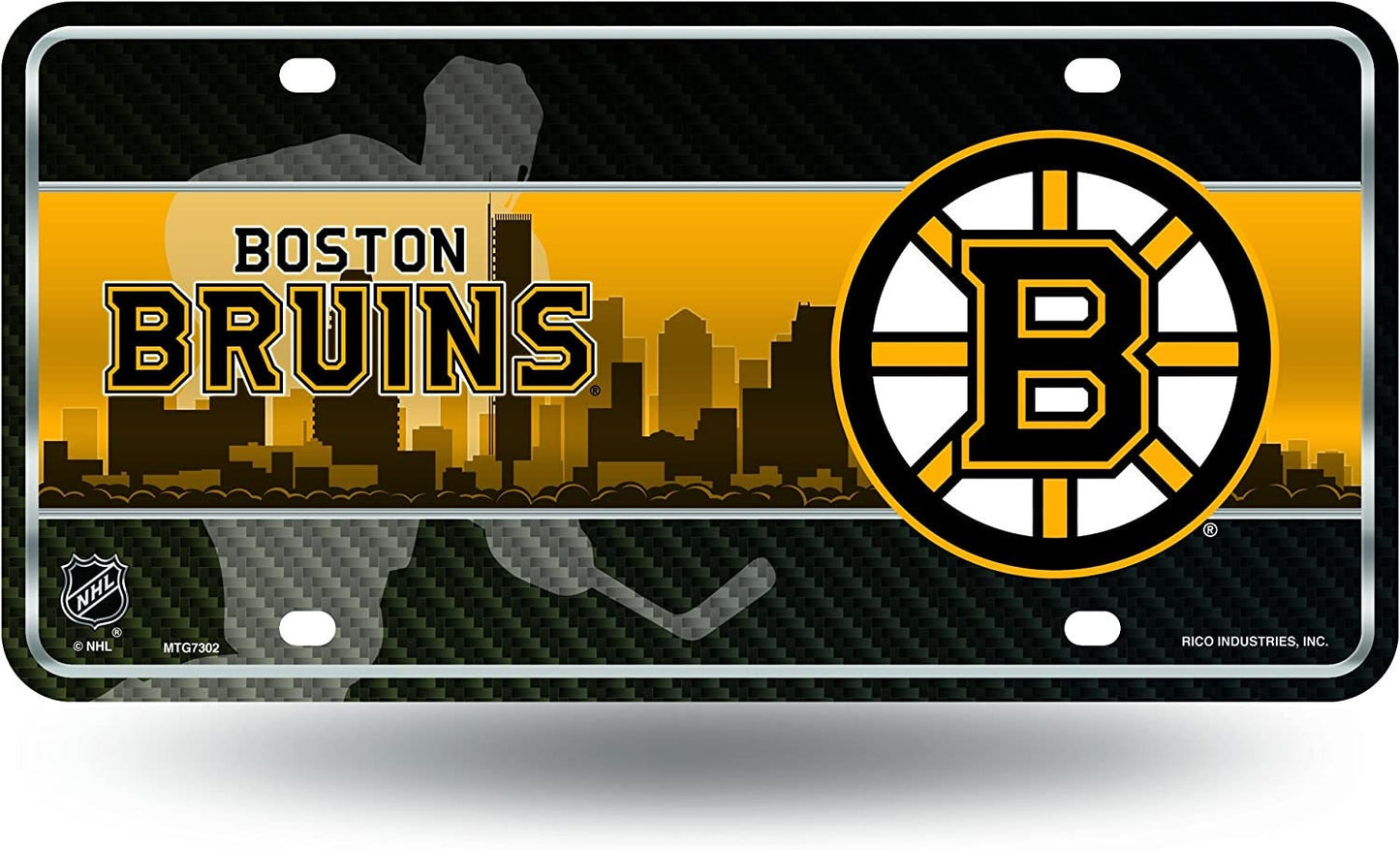 BOSTON BRUINS Metal License Plate Sign Novelty Vanity Craft Supply