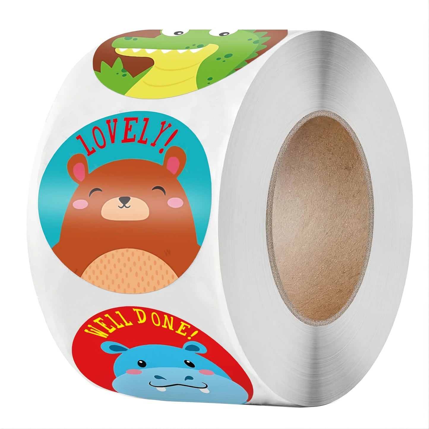 500 Kids Animals Reward Stickers - Children Teachers Parents Labels Praise Home School Fun Chart Great Wow Super Job Well Done Nice Work Fun