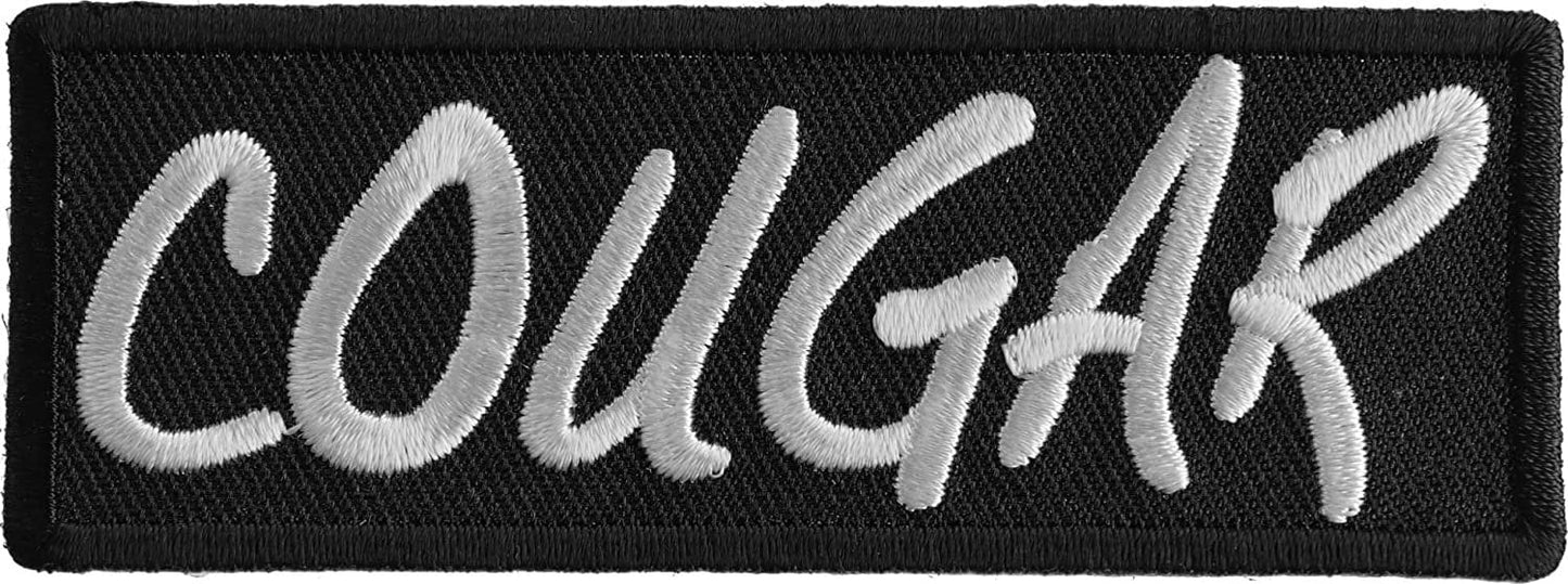 Cougar Patch - 3x1.25 inch – Funny Embroidered Patch Appliqué Craft Supply