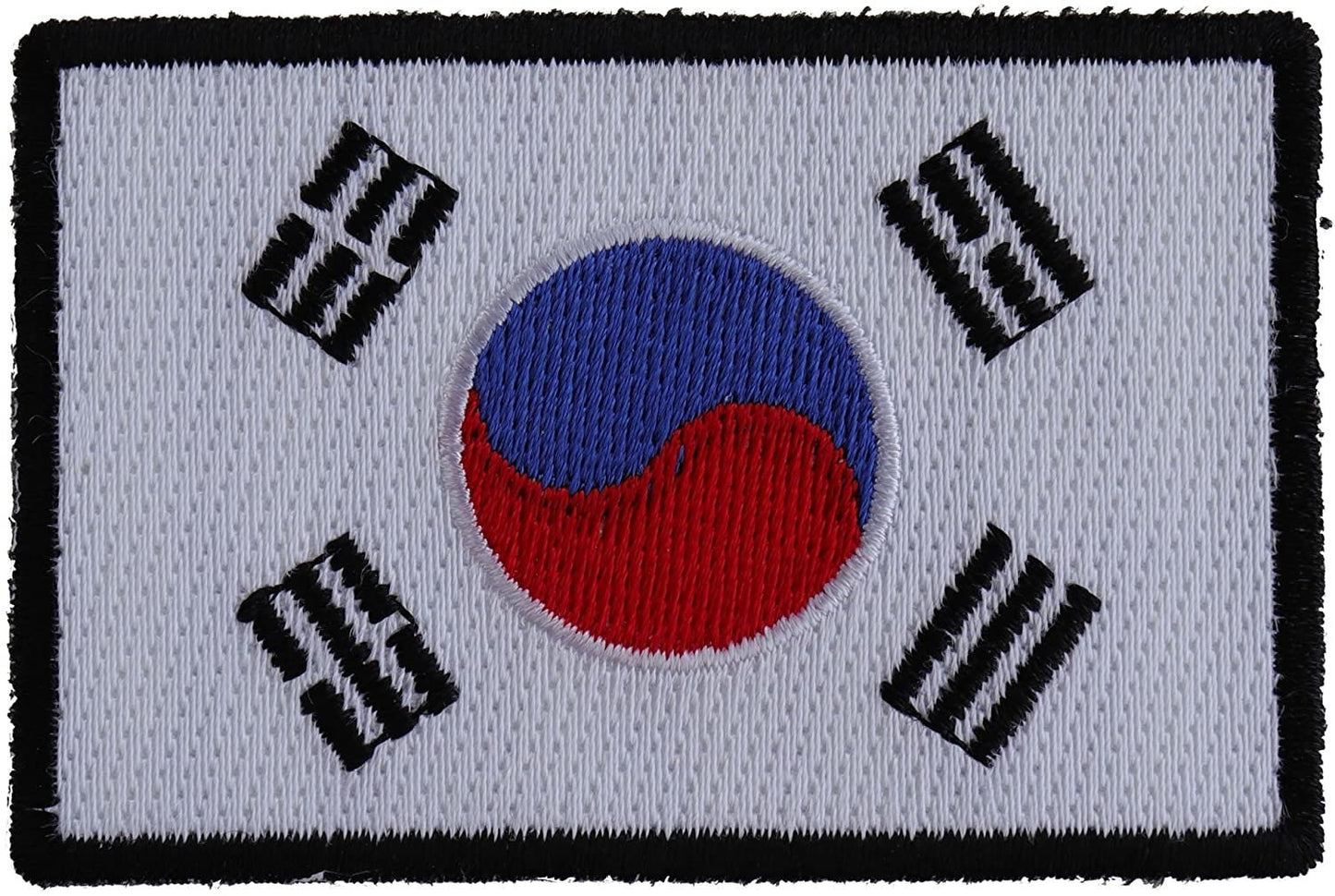 Korea Flag Patch Korean - 3x2 inch – Motorcycle Embroidered Patch Appliqué Craft Supply