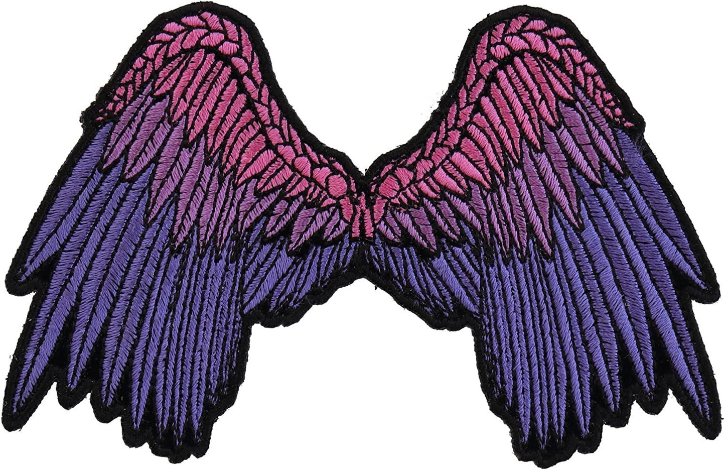 Small Beautiful Angel Wings Pink Patch - 5x3 inch – Motorcycle Embroidered Patch Appliqué Craft Supply
