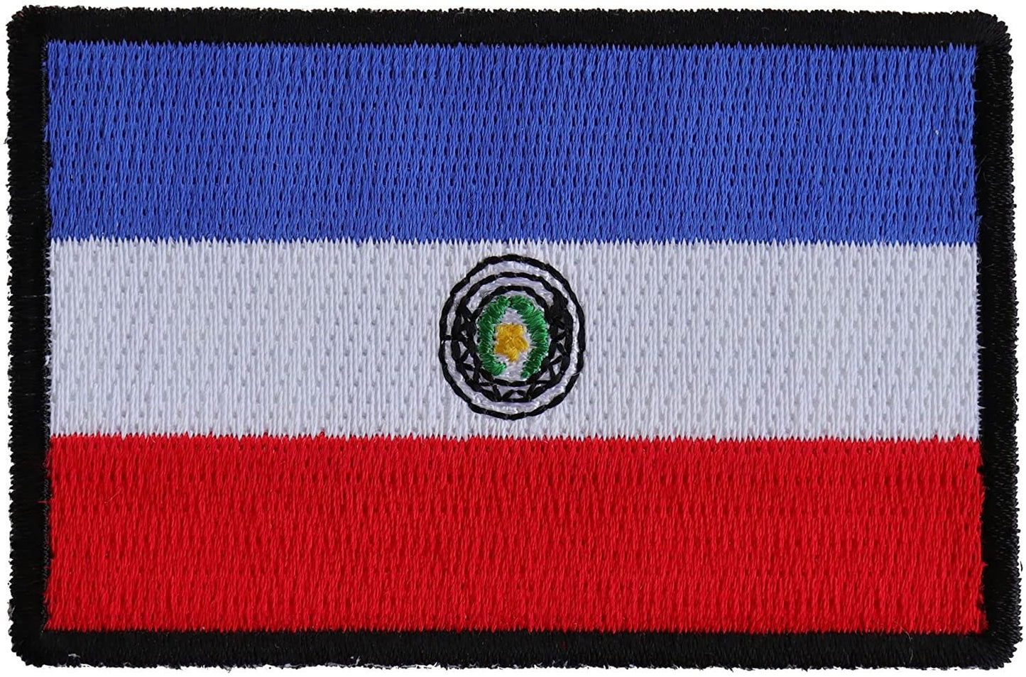 Paraguay Flag Patch Paraguayan - 3x2 inch – Motorcycle Embroidered Patch Appliqué Craft Supply