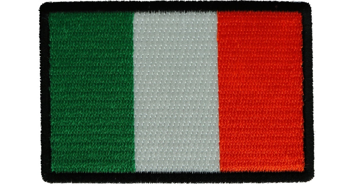 Irish Flag Patch Ireland - 3x2 inch – Motorcycle Embroidered Patch Appliqué Craft Supply