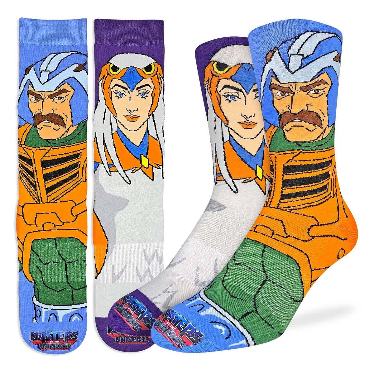 Masters of the Universe MOTU Man-At-Arms He-Man Socks - Officially Licensed Novelty Socks - Men's Adult 8-12 Unisex - Craft Costume Supply