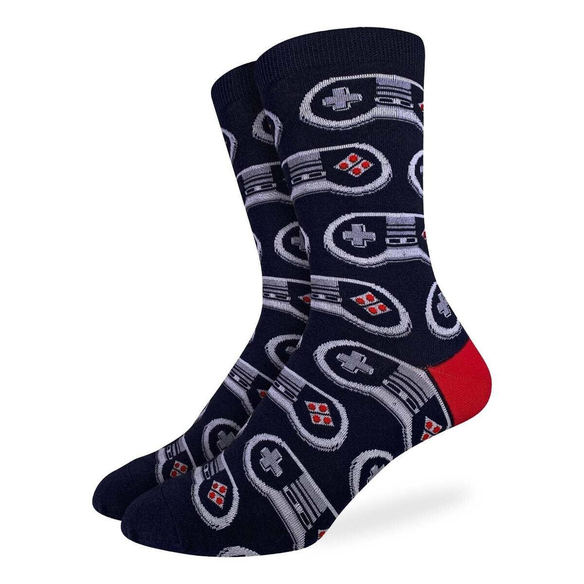 Super Video Game Controller Crew Socks - Video Gaming Novelty Active Fit Socks - Men's Adult 8-12 Unisex - For Craft Costume Supply