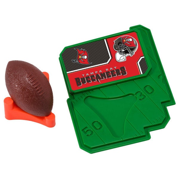 TAMPA BAY BUCCANEERS Cake Topper Nfl Football Tee Field - Tampa Bay Buccaneers Football Cake Decoration Topper Decoset Birthday Craft Supply