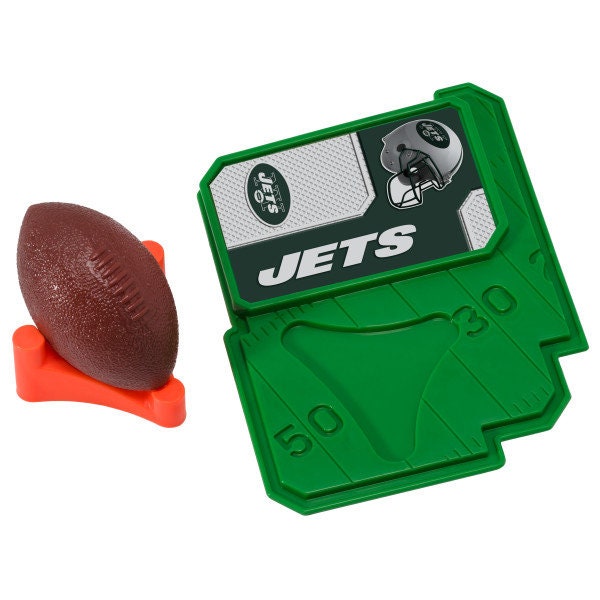 NEW YORK JETS Cake Topper Nfl Football Tee Field - New York Jets Football Cake Decoration Topper Decoset Birthday Craft Supply