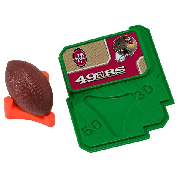 SAN FRANCISCO 49ERS Cake Topper NFL Football Tee Field - San Francisco 49ers Football Cake Decoration Topper Decoset Birthday Craft Supply