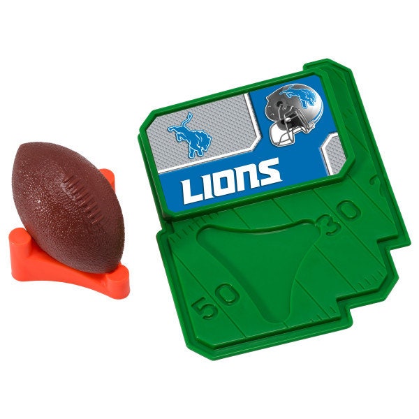 DETROIT LIONS Cake Topper NFL Football Tee Field - Detroit Lions Football Cake Decoration Topper Decoset Birthday Craft Supply