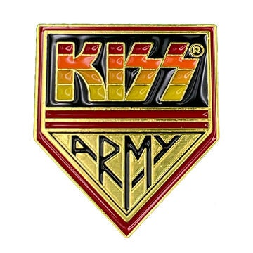 KISS Army Lapel Pin - 1.25 Inch - Gene Simmons Ace Paul Peter American Rock Band Craft Supply