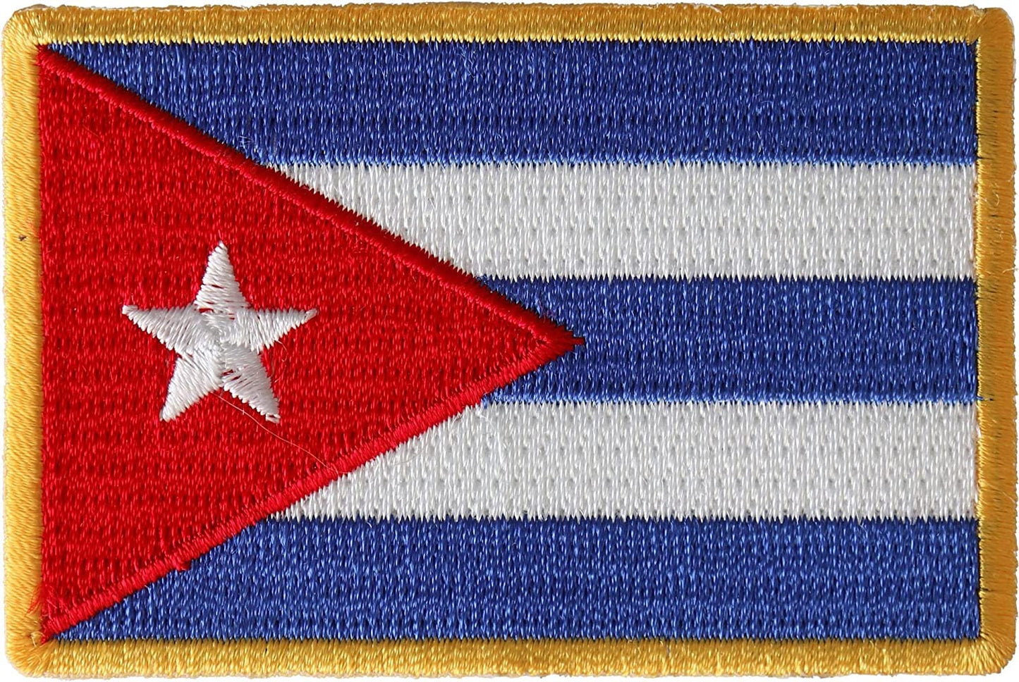 Cuba Flag Patch Cuban - 3x2 inch - Motorcycle Embroidered Patch Appliqué Craft Supply