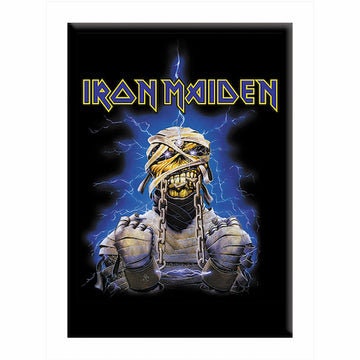 IRON MAIDEN Lightning Mummy Magnet - 2.5x3.5 Inch - Magnet for Refrigerators and Lockers - Rock Band Craft Supply