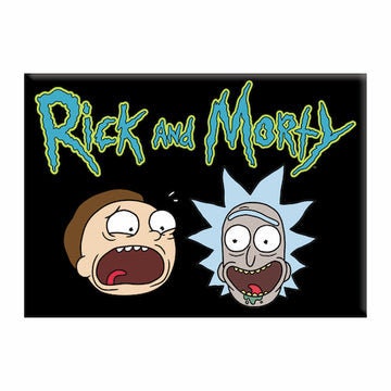 RICK & MORTY Logo Magnet - 2.5x3.5 Inch - Magnet for Refrigerators and Lockers - Adult Swim Cartoon Network Animated TV Series