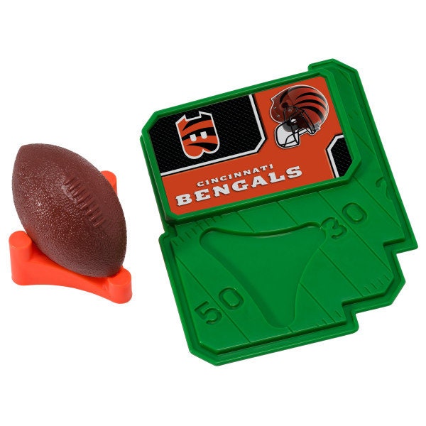 CINCINNATI BENGALS Cake Topper NFL Football Tee Field - Cincinnati Bengals Football Cake Decoration Topper Decoset Birthday Craft Supply
